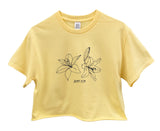 Dump Him Lilies Graphic Pastel Unisex Cropped Tee - Color Options Available