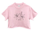 Dump Him Lilies Graphic Pastel Unisex Cropped Tee - Color Options Available