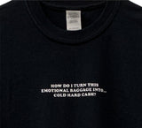Emotional Baggage Graphic Black Unisex Tee