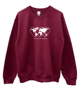 Love Revolution Graphic Unisex Crewneck Sweatshirt - Color Options Available