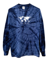 Love Revolution Graphic Tie-Dye Long Sleeve Unisex Tee - Color Options Available