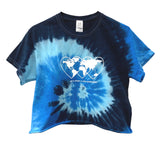 Love Revolution Graphic Tie-Dye Unisex Cropped Tee - Color Options Available