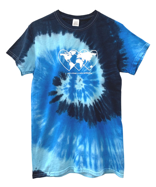 Love Revolution Graphic Tie-Dye Unisex Tee - Color Options Available