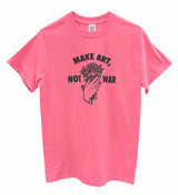 Make Art, Not War Rose Graphic Unisex Tee - Color Options Available