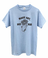 Make Art, Not War Rose Graphic Unisex Tee - Color Options Available