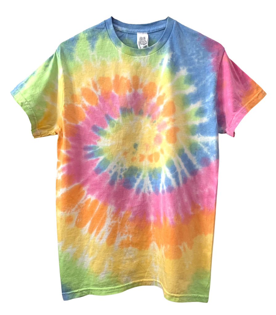  A&E Designs Tie Dye Shirt - Colorful Pastel Rainbow Swirl  T-Shirt Tee : Clothing, Shoes & Jewelry