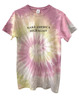 Make America High Again Graphic Tie-Dye Unisex Tee - Color Options Available