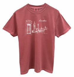 London Graphic Unisex Pigment Dyed Tee