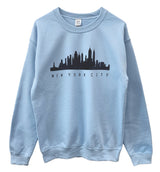 New York City Skyline Graphic Unisex Crewneck Sweatshirt