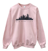 New York City Skyline Graphic Unisex Crewneck Sweatshirt