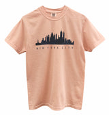 New York City Skyline Graphic Pigment Dyed Unisex Tee - Color Options Available