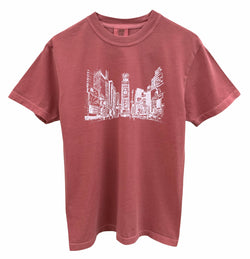 New York Times Square Graphic Unisex Pigment Dyed Tee - Color Options Available