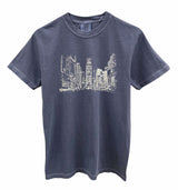 New York Times Square Graphic Unisex Pigment Dyed Tee - Color Options Available