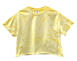 Pastel Tie-Dye Short Sleeve Unisex Cropped Tee, Hand Dyed