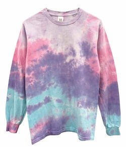 Tie-Dye Long Sleeve Unisex Tee, Hand Dyed