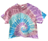 Tie-Dye Short Sleeve Unisex Cropped Tee