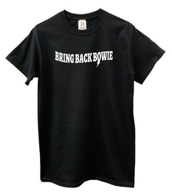 Bring Back Bowie Black Graphic Unisex Tee