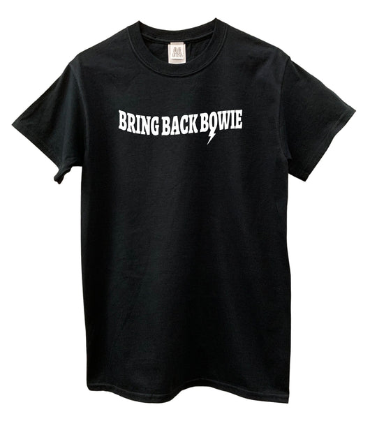 Bring Back Bowie Black Graphic Unisex Tee