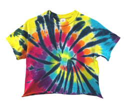 Tie-Dye Short Sleeve Unisex Cropped Tee