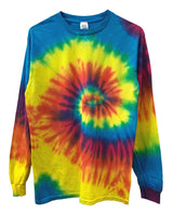 Tie-Dye Long Sleeve Unisex Tee, Hand Dyed
