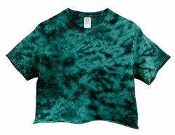 Crystal Jade Tie-Dye Unisex Cropped Tee