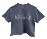 Dawn till Dusk Graphic Garment-Dyed Relaxed Fit Unisex Cropped Tee - Color Options Available
