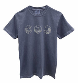 Dawn till Dusk Graphic Garment-Dyed Relaxed Fit Unisex Tee - Color Options Available