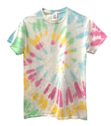 Pastel Tie-Dye Short Sleeve Unisex Tee, Hand Dyed