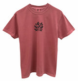 Floral Poppies Graphic Pigment Dyed Unisex Tee - Color Options Available