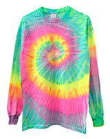 Tie-Dye Long Sleeve Unisex Tee, Hand Dyed