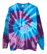 Tie-Dye Long Sleeve Unisex Tee, Hand Dyed