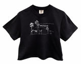 Hollywood Graphic Unisex Pigment Dyed Cropped Tee - Color Options Available