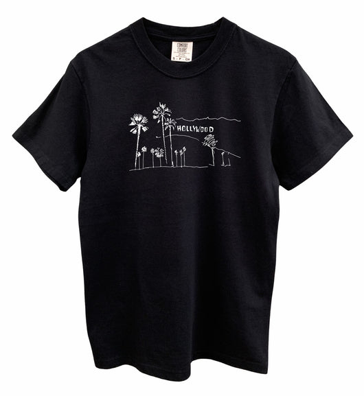 Hollywood Graphic Unisex Pigment Dyed Tee - Color Options Available