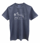 Hollywood Graphic Unisex Pigment Dyed Tee - Color Options Available