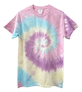 Pastel Tie-Dye Short Sleeve Unisex Tee, Hand Dyed
