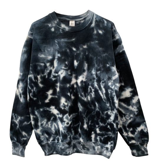 Inkblot Black and Gray Tie-Dye Unisex Crewneck Sweatshirt – Era of
