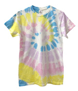 Pastel Tie-Dye Short Sleeve Unisex Tee, Hand Dyed