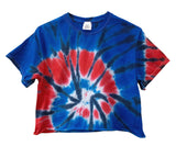 Tie-Dye Short Sleeve Unisex Cropped Tee