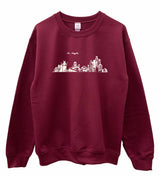 Los Angeles Hand-Drawn Graphic Unisex Crewneck Sweatshirt - Color Options Available