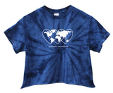 Love Revolution Graphic Tie-Dye Unisex Cropped Tee - Color Options Available