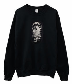Lunar Mystique Graphic Unisex Crewneck Sweatshirt