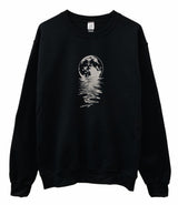 Lunar Mystique Graphic Unisex Crewneck Sweatshirt - Color Options Available