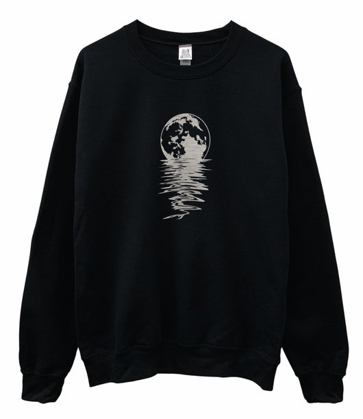 Lunar Mystique Graphic Unisex Crewneck Sweatshirt - Color Options Available