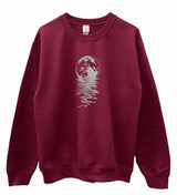 Lunar Mystique Graphic Unisex Crewneck Sweatshirt - Color Options Available