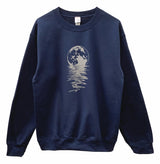 Lunar Mystique Graphic Unisex Crewneck Sweatshirt - Color Options Available
