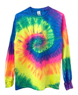 Tie-Dye Long Sleeve Unisex Tee, Hand Dyed