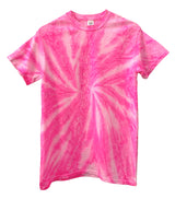 Tie-Dye Short Sleeve Unisex Tee, Hand Dyed Single Color
