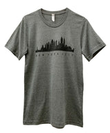 New York City Skyline Gray Graphic Unisex Tee