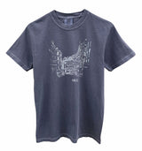 Streets of Paris Graphic Unisex Pigment Dyed Tee - Color Options Available