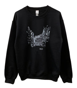 Streets of Paris Graphic Unisex Crewneck Sweatshirt